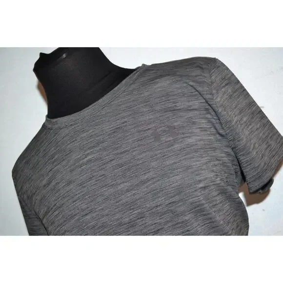 25326 Under Armour Gym Shirt Size XL Womens Gray Polyester Performance - Picture 2 of 7